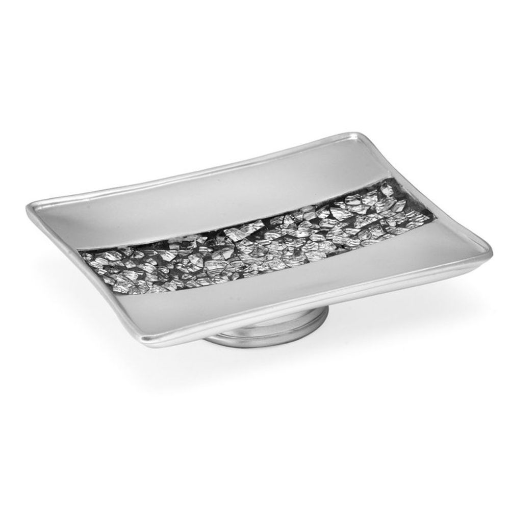 Popular Bath Sinatra Silver Bath Accessories International Shipping - Size